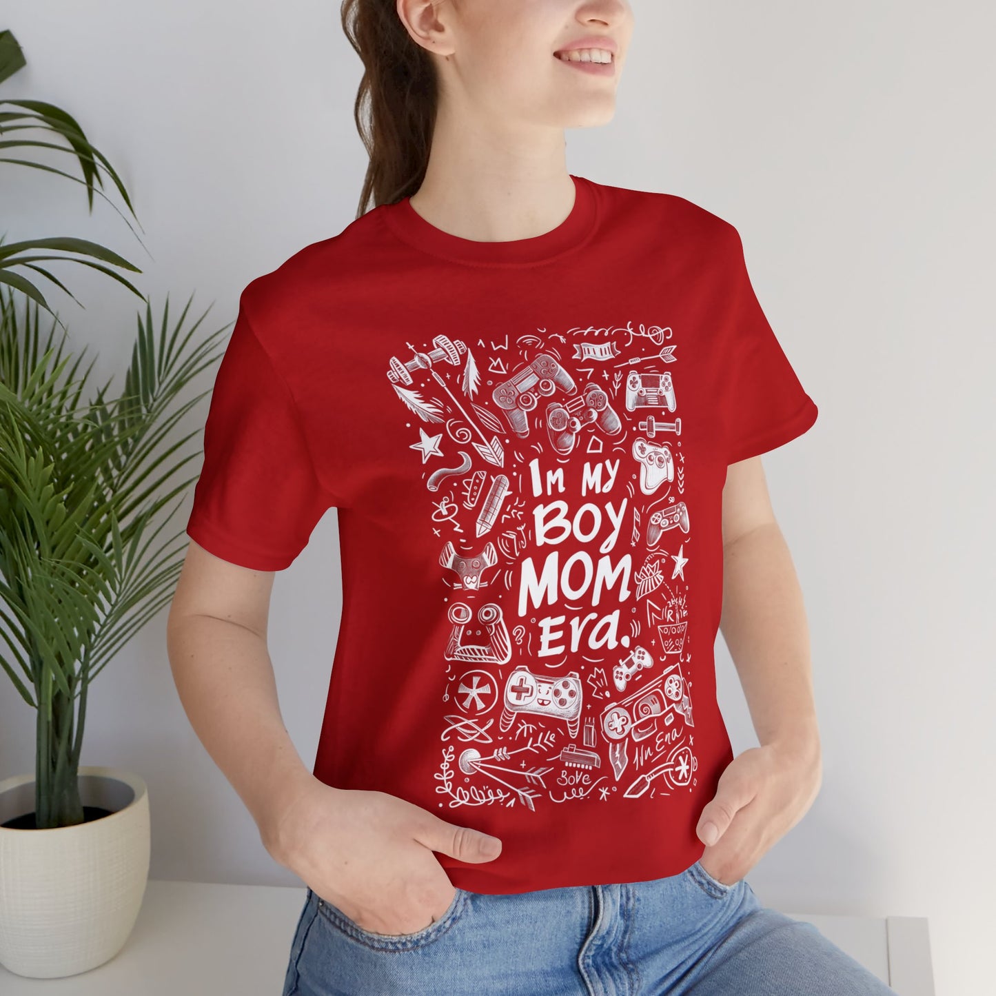 Unisex Jersey Short Sleeve Tee - In My Boy Mom Era - Gamer