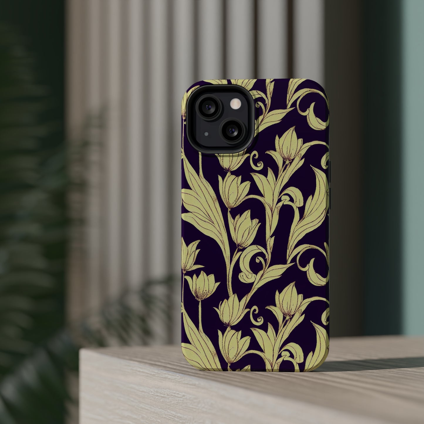 MagSafe Tough iPhone Case - Baroque Blossom Damask