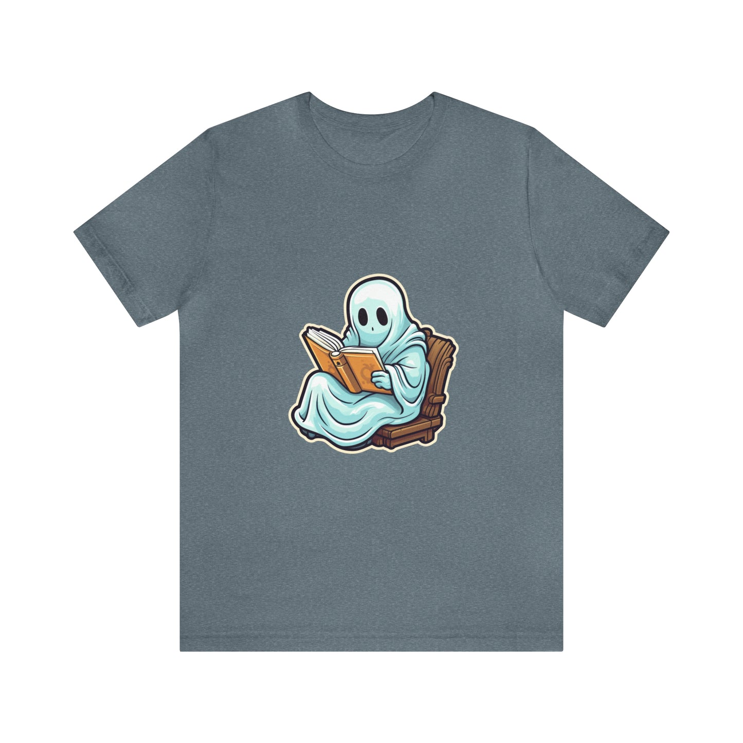 Ghost Reading Books Tee Shirt, Halloween Teacher Gift, Librarian, Ghost, Halloween Tee