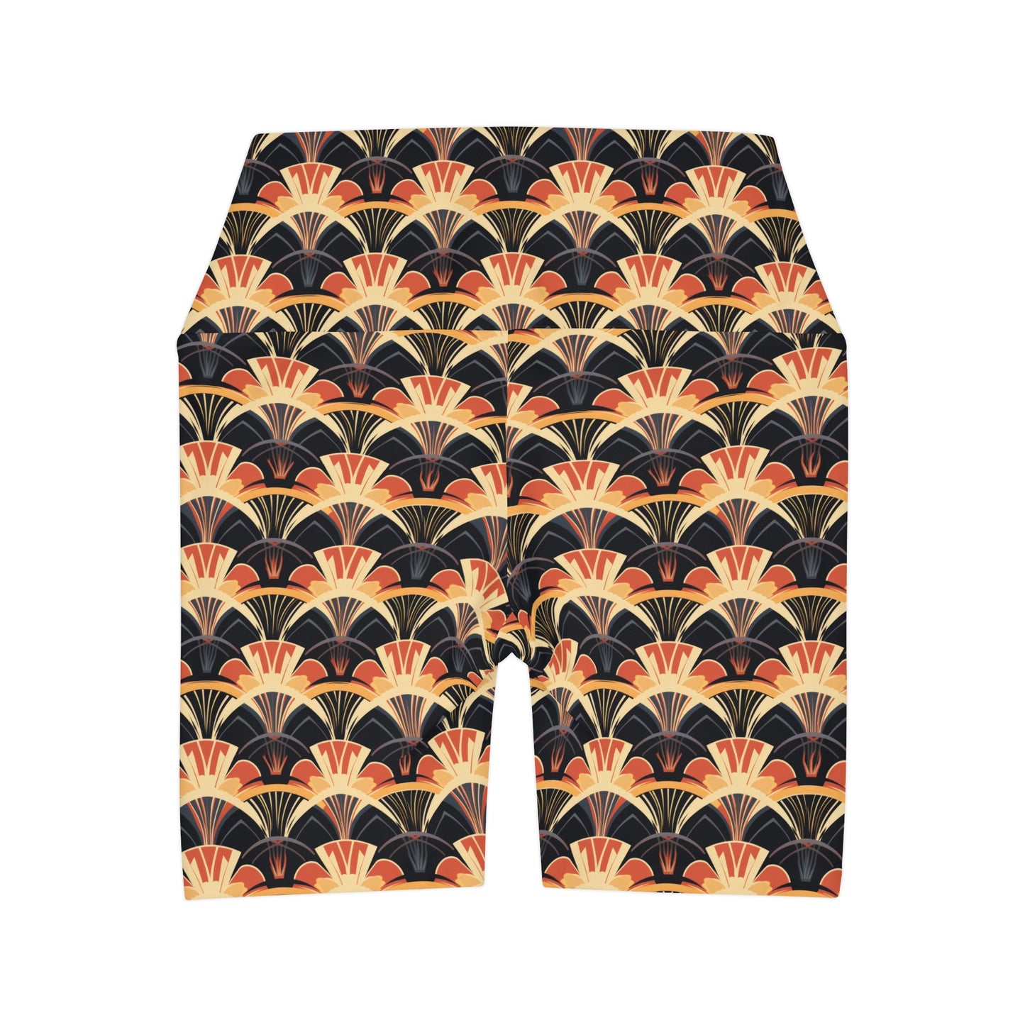 High Waisted Yoga Shorts - Gilded Highlights