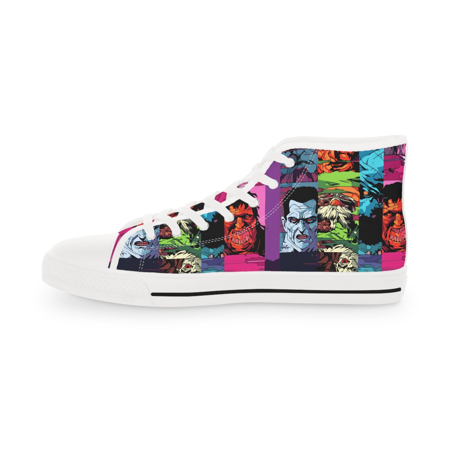 Men's High Top Sneakers - Spooky Monsters Anime Beta