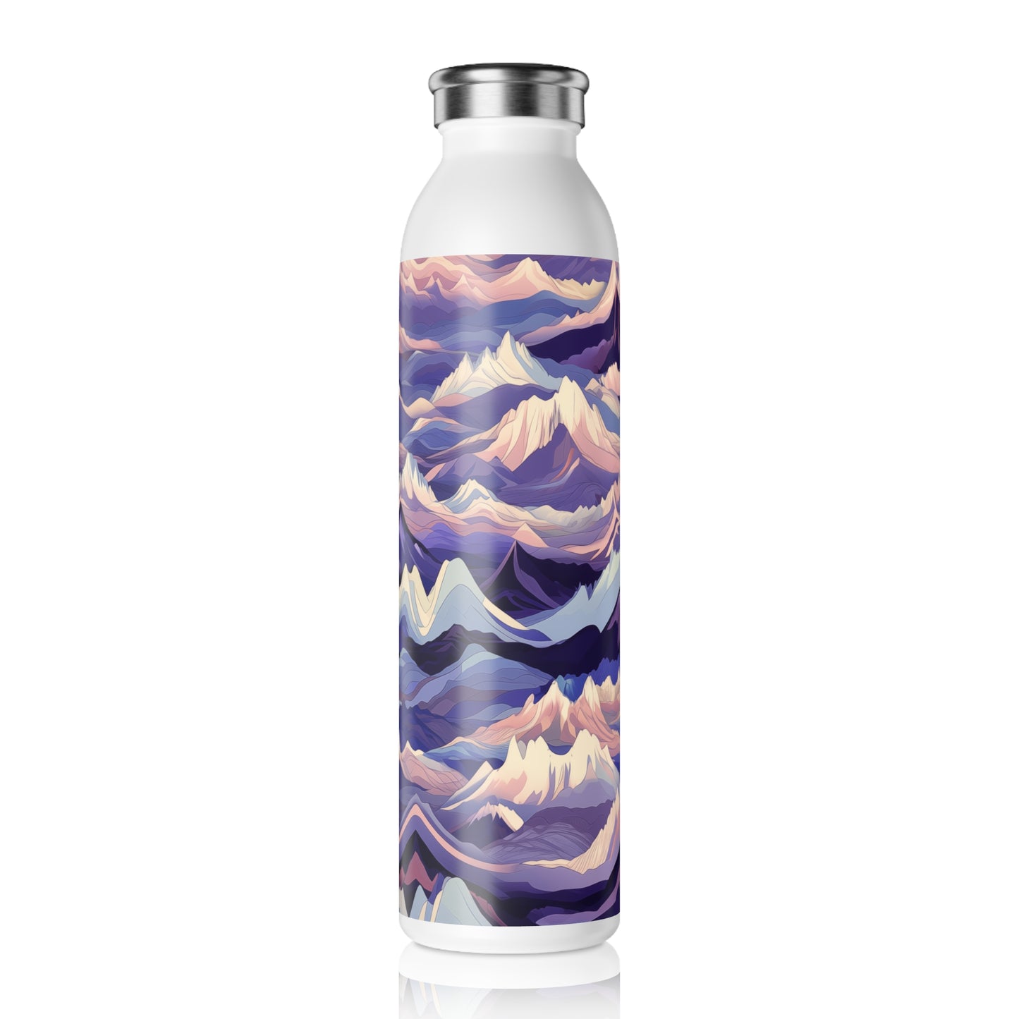 Slim Water Bottle - Euphemia Daugavpils Anime Mountains