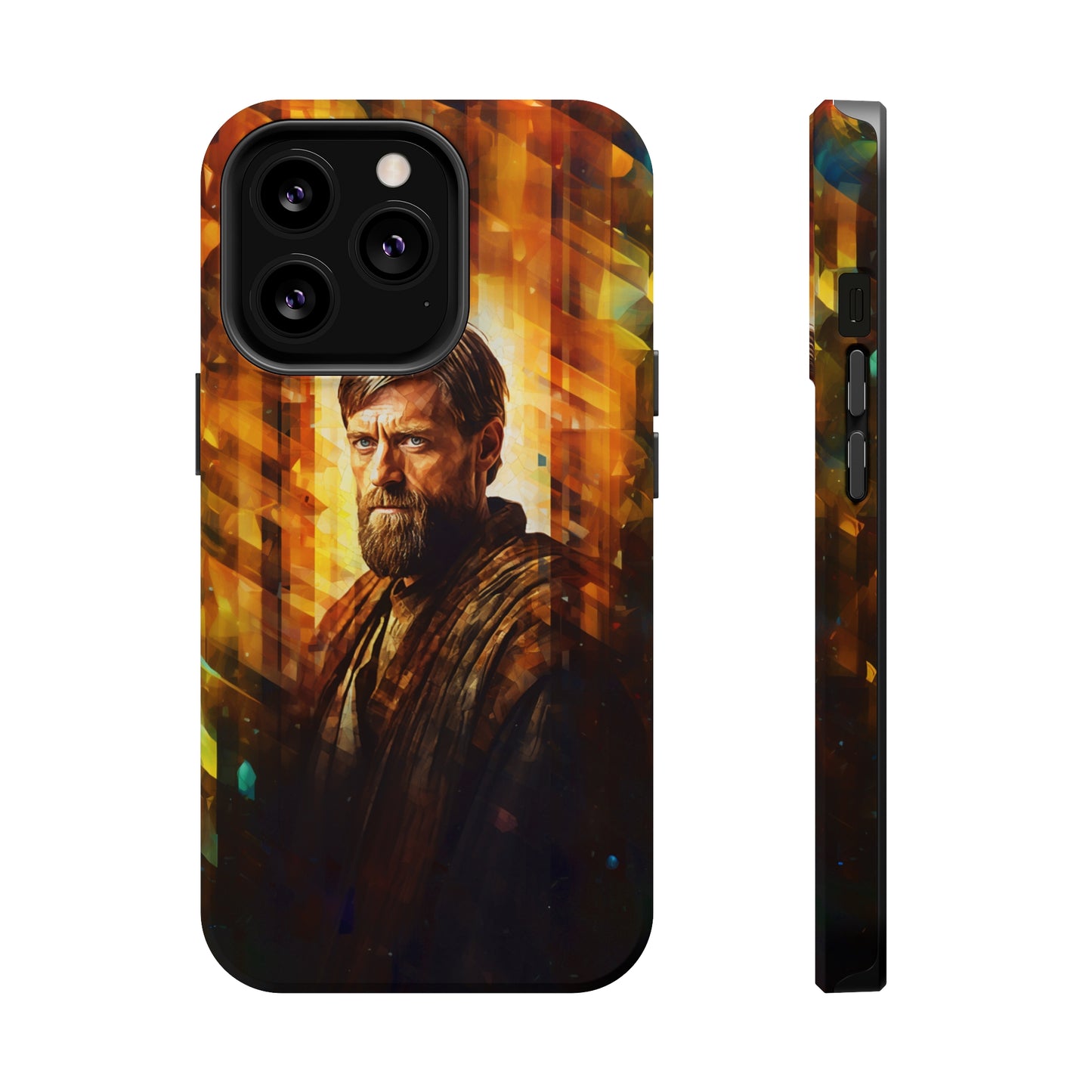 MagSafe Tough iPhone Case - Obi Wan Kenobi Abstract Expressionism
