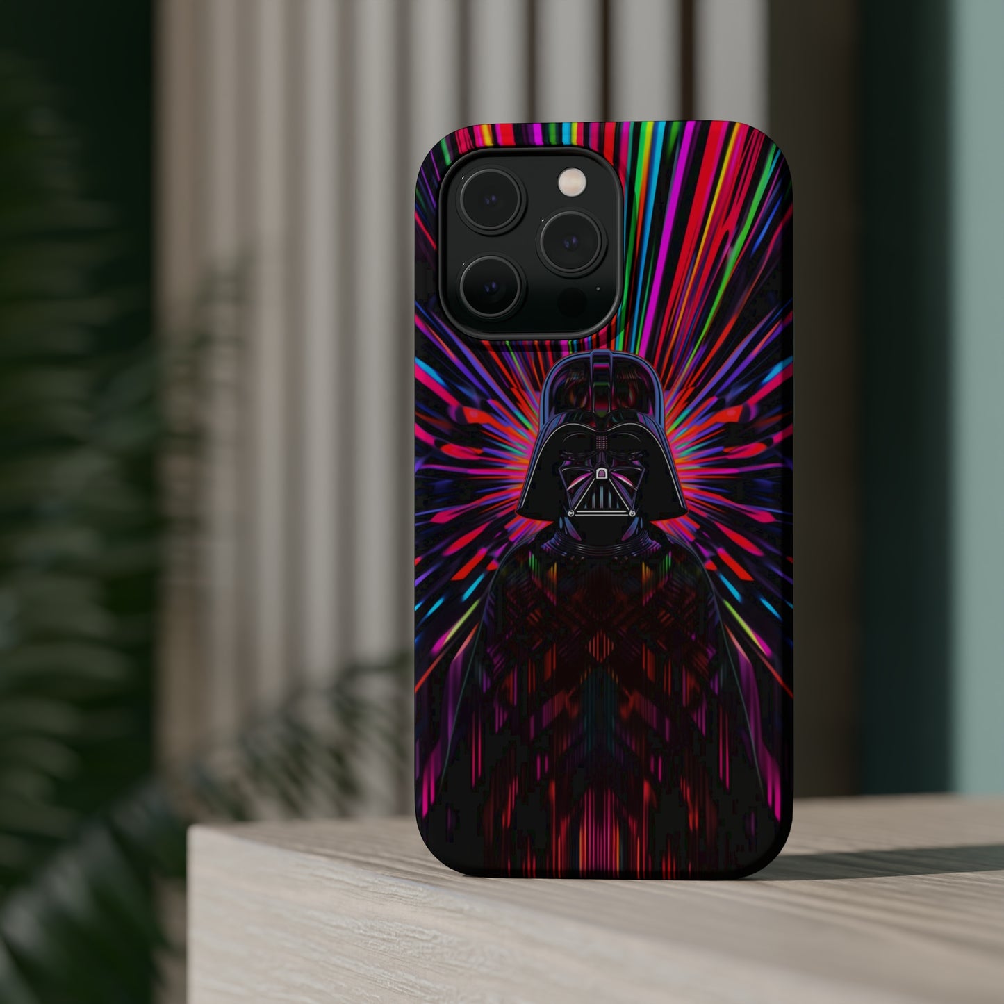 MagSafe Tough iPhone Case - Darth Vader Op Art Vintage
