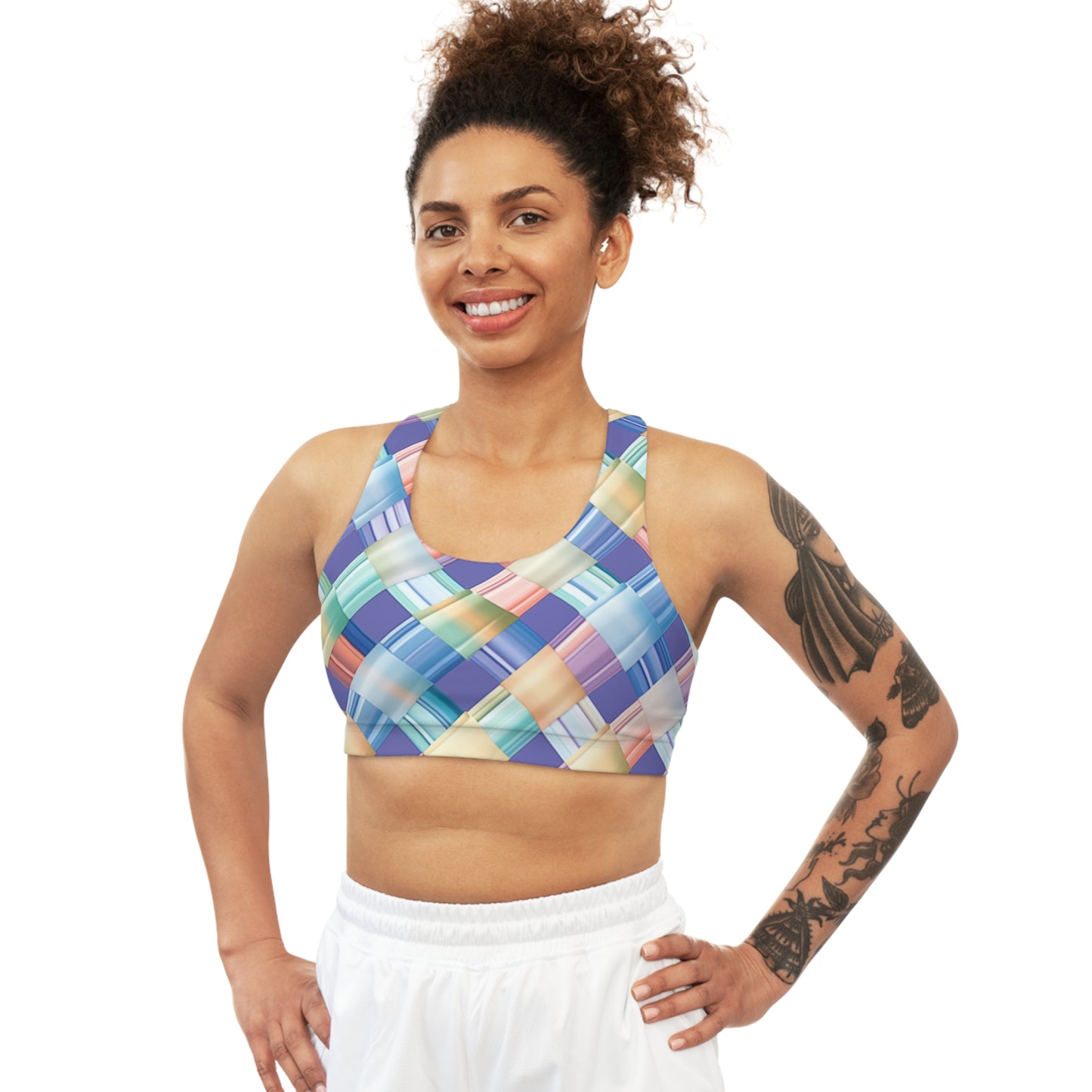 Sports Bra - Edmund London Gingham