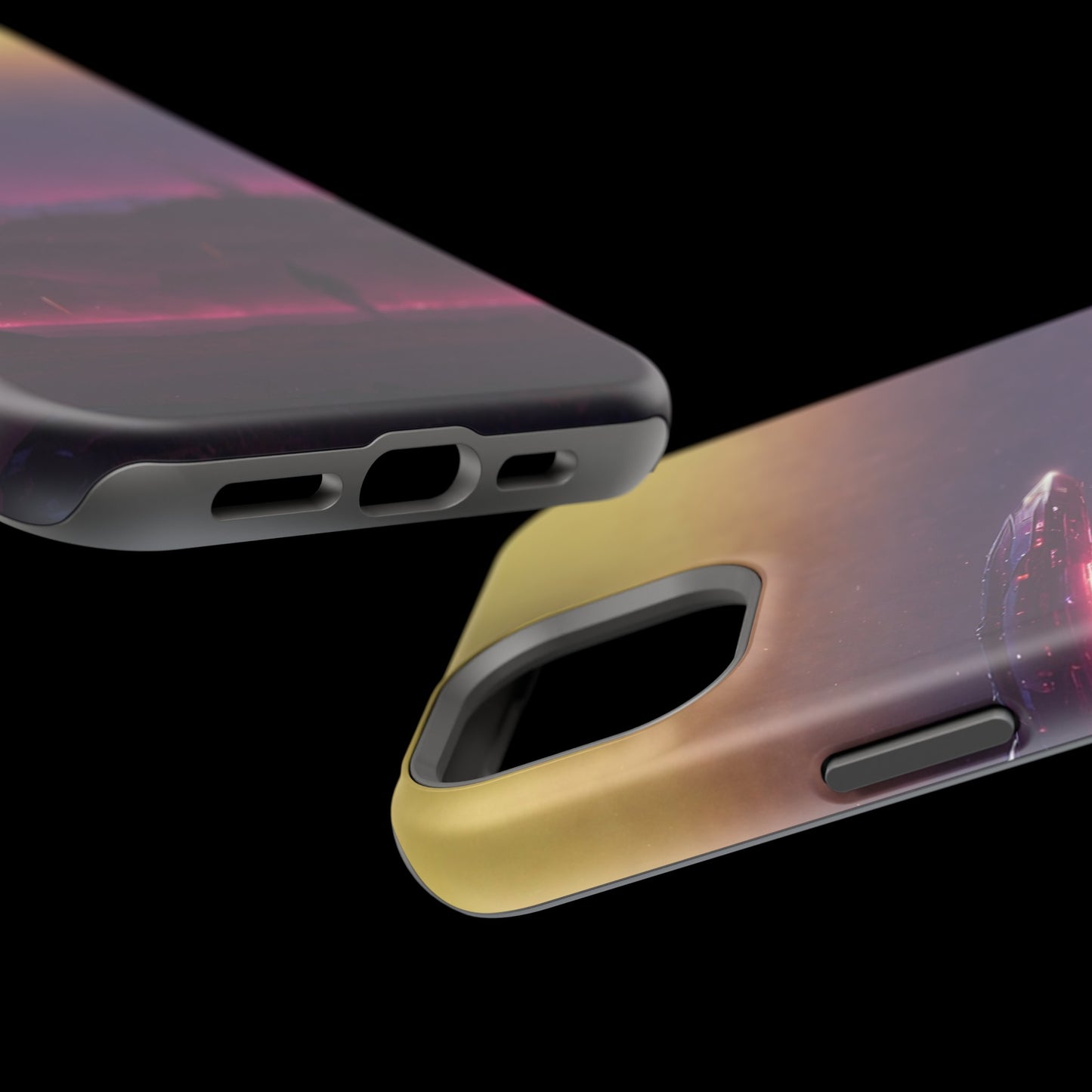 MagSafe Tough iPhone Case - "Cosmic Cyberpunk"