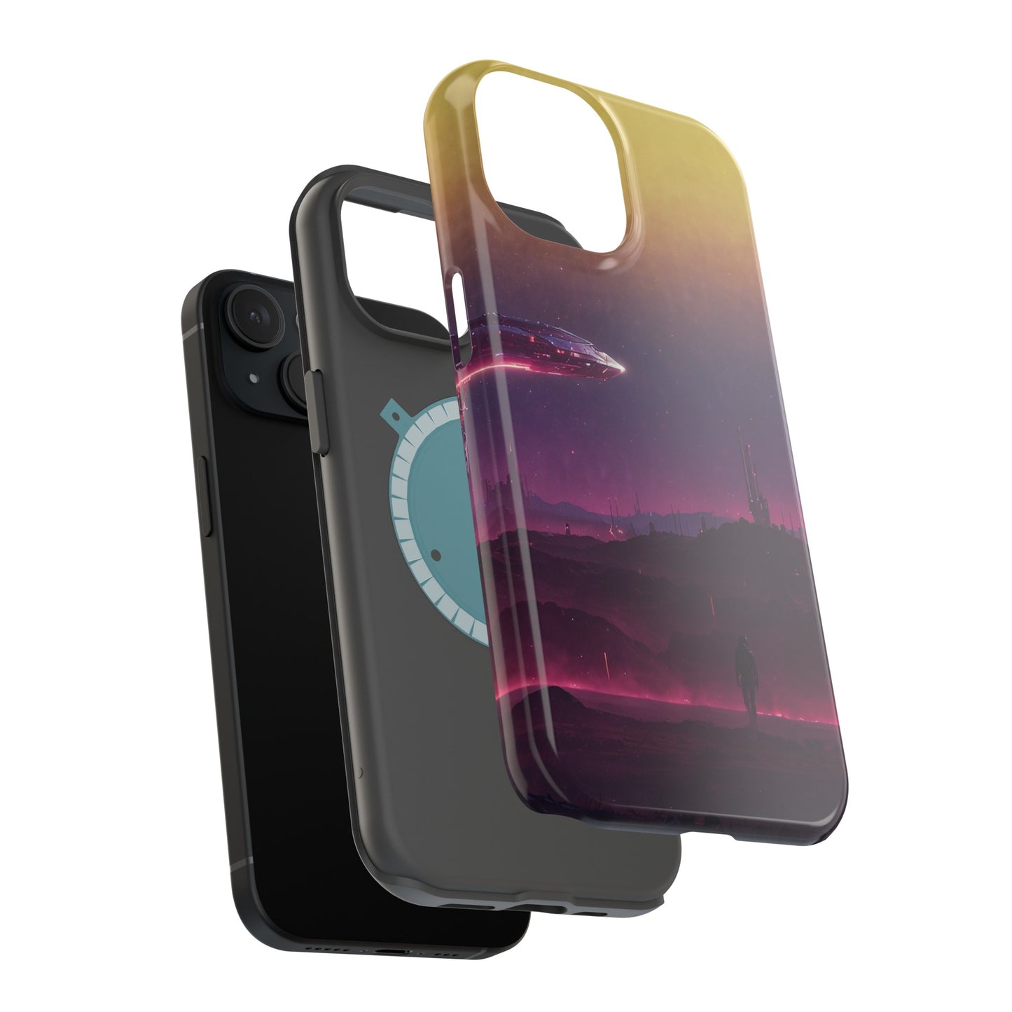 MagSafe Tough iPhone Case - "Cosmic Cyberpunk"
