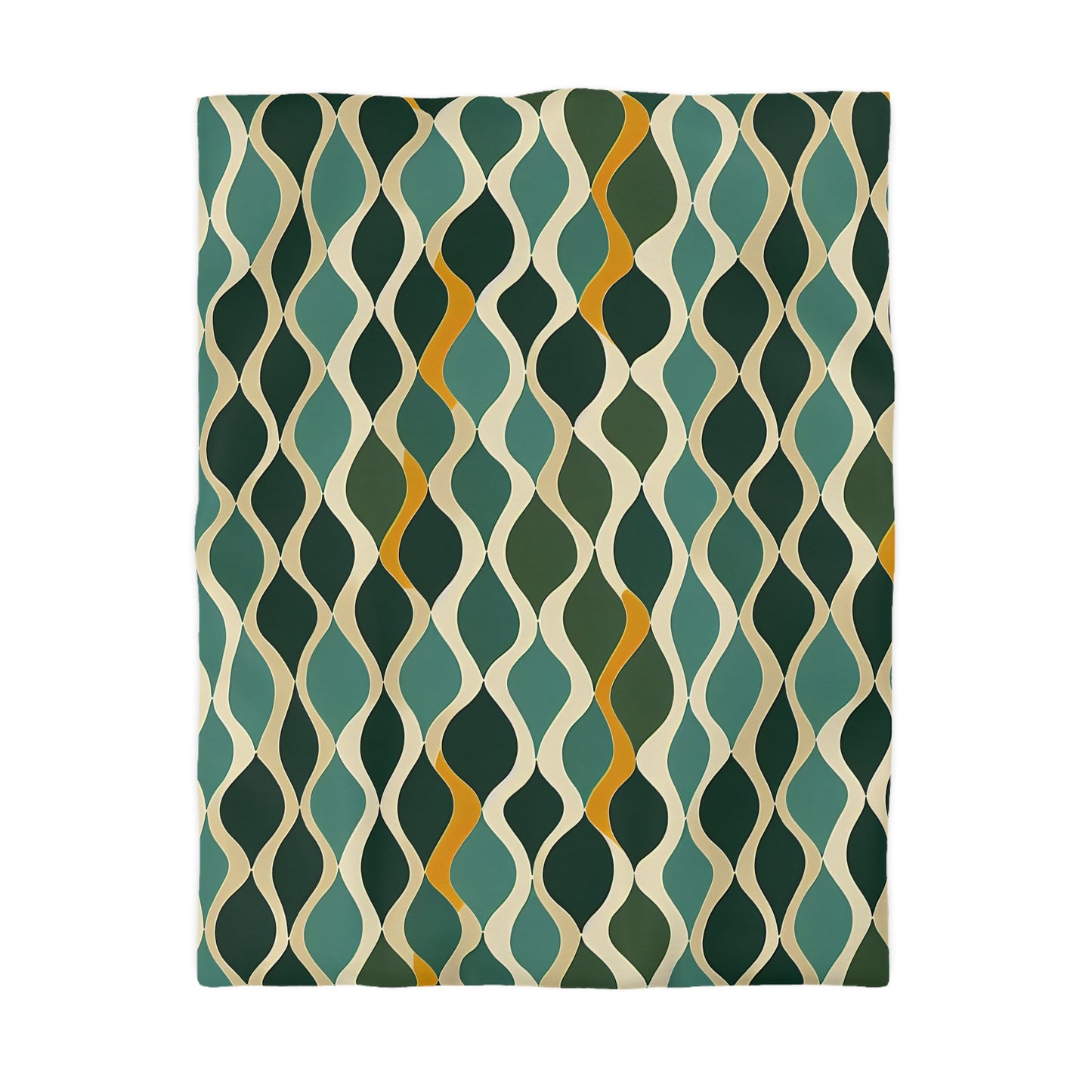 Duvet Cover - Deco Aqua Ringlets