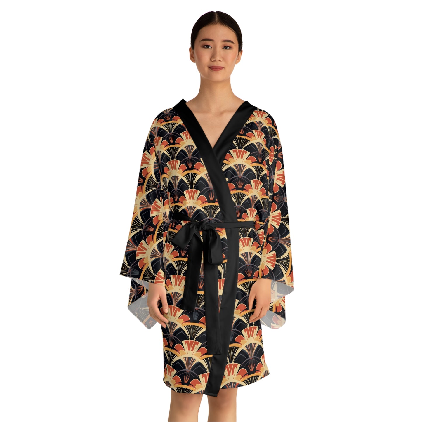 Long Sleeve Kimono Robe - Gilded Highlights
