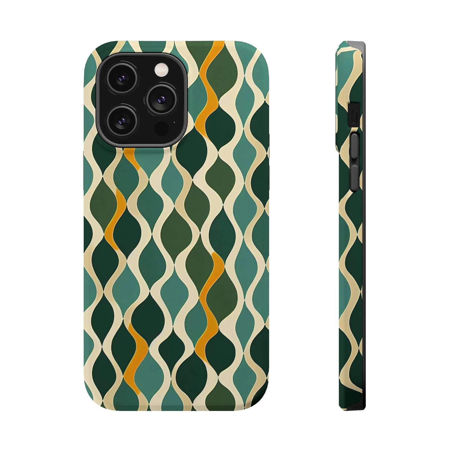 MagSafe Tough iPhone Case - Deco Aqua Ringlets.png