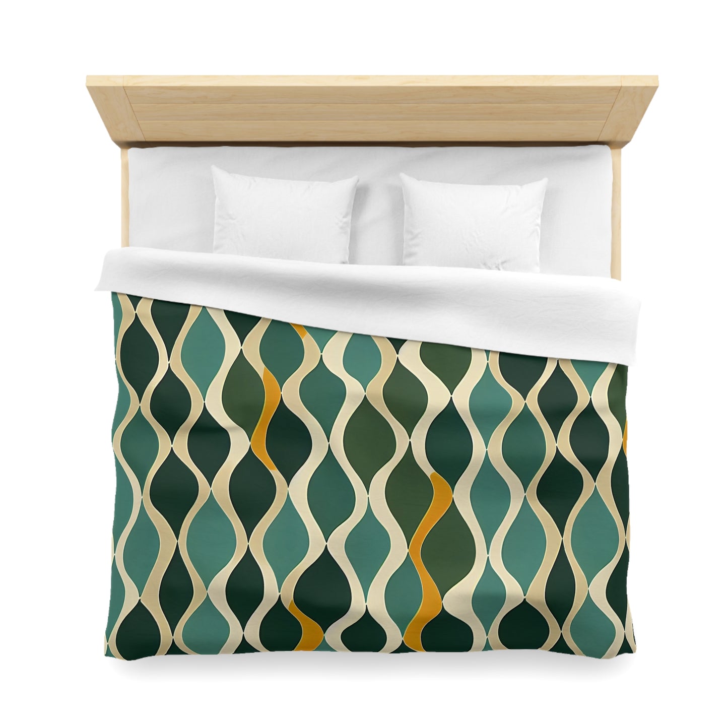 Duvet Cover - Deco Aqua Ringlets