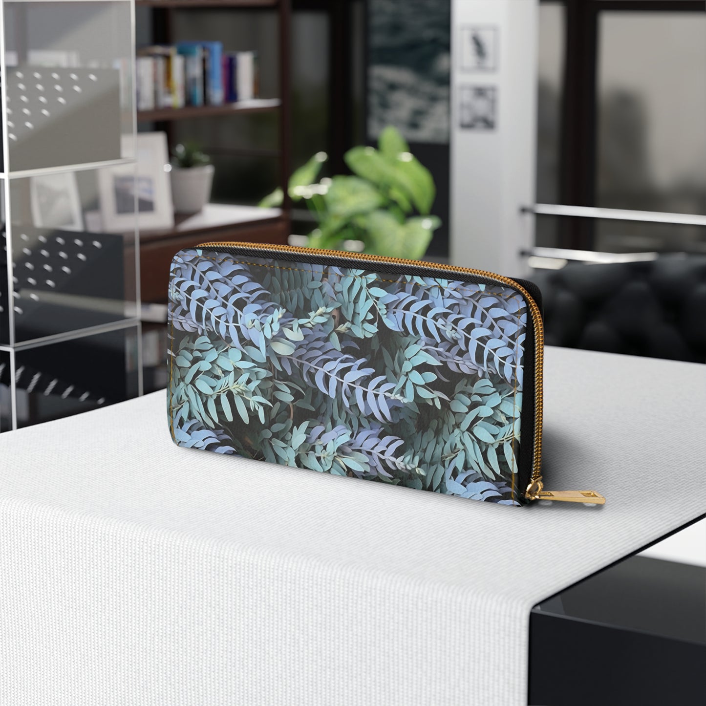 Zipper Wallet - Purple Sage, Purple Sage
