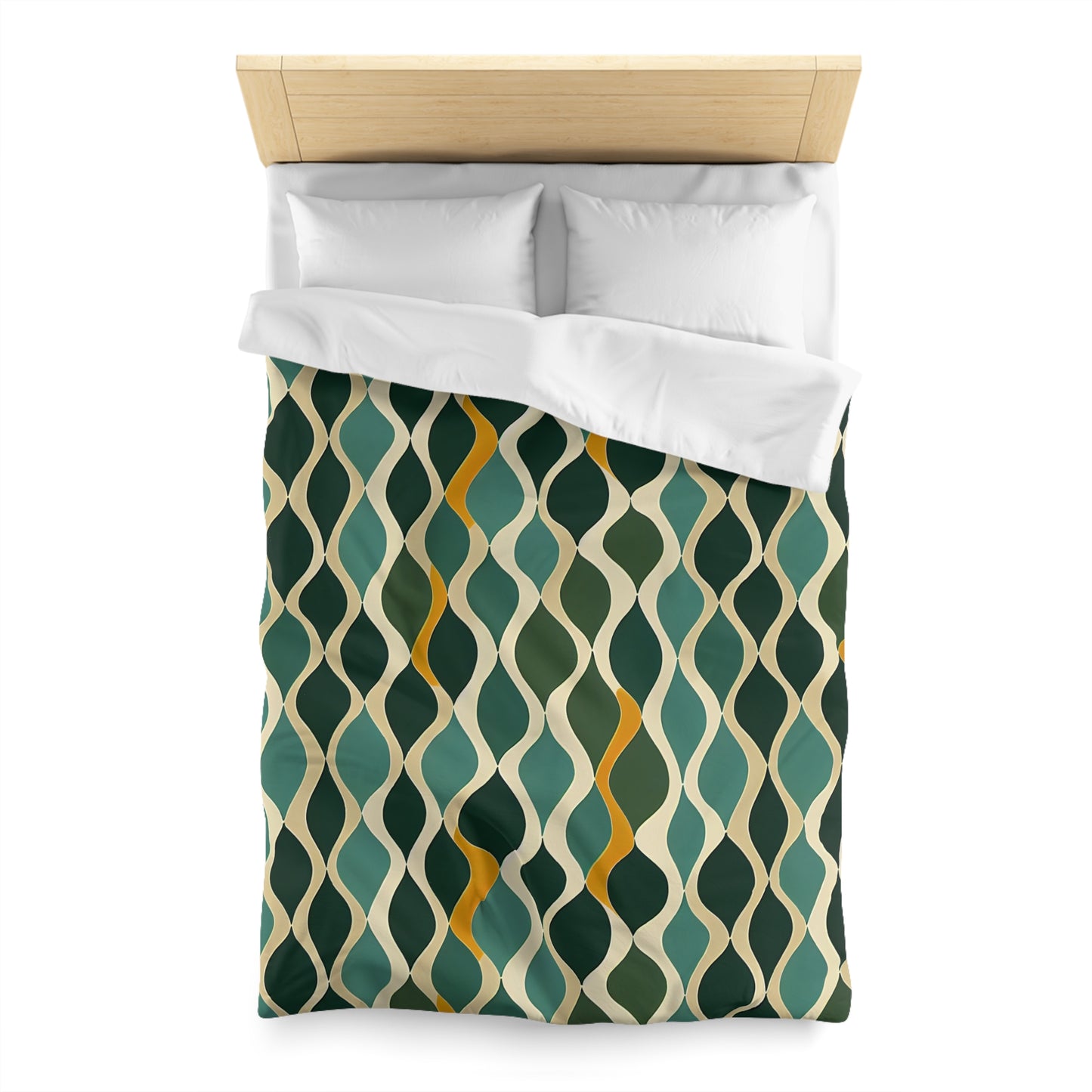 Duvet Cover - Deco Aqua Ringlets