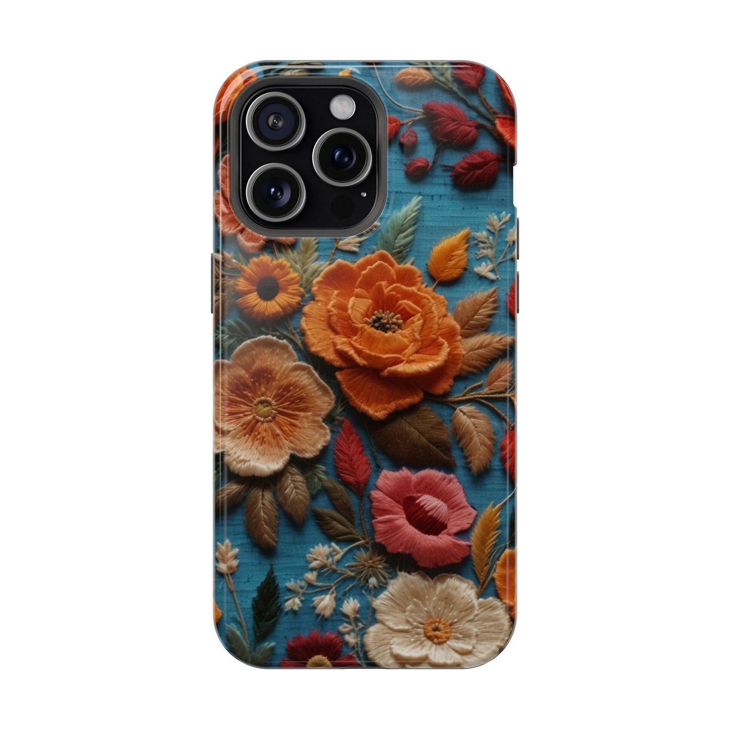 MagSafe Tough iPhone Case - Embroidered Artistry