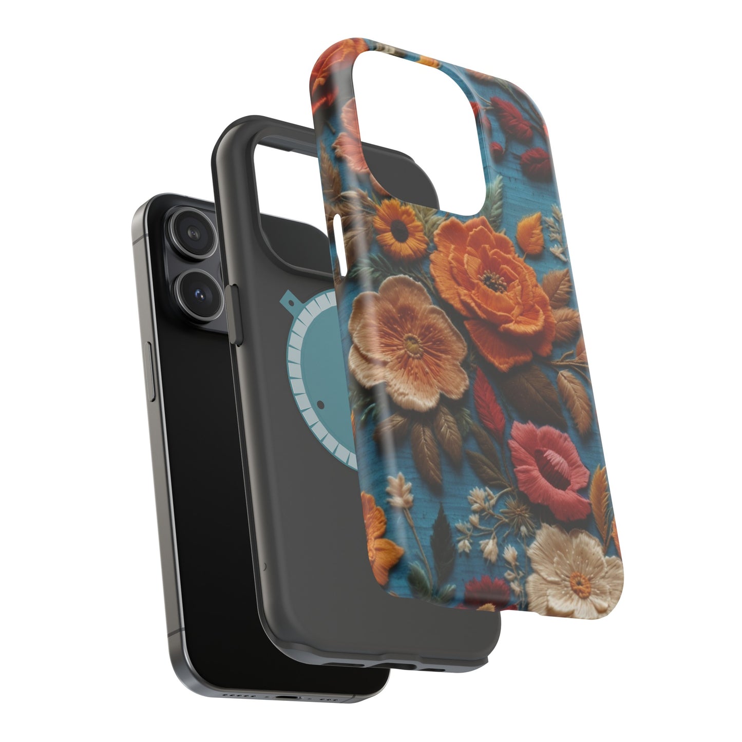 MagSafe Tough iPhone Case - Embroidered Artistry
