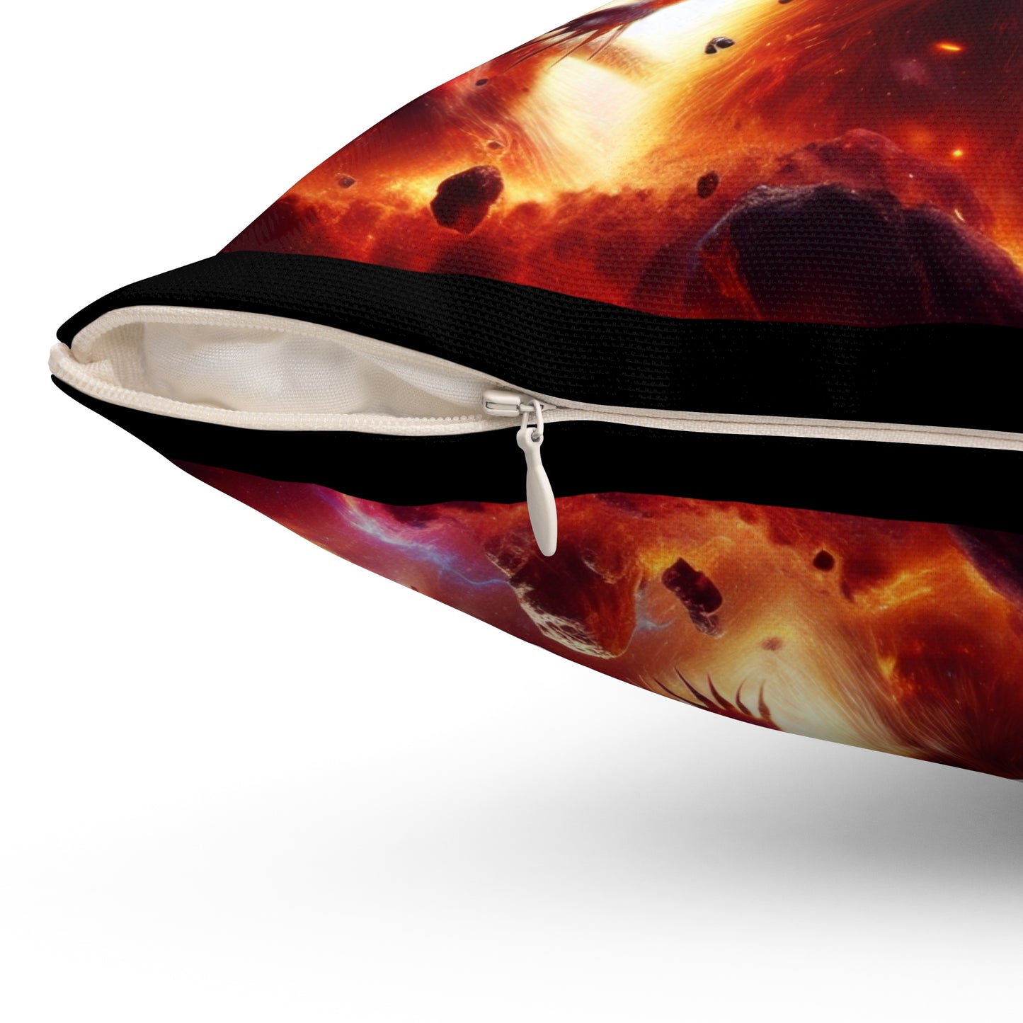 Spun Polyester Square Pillow - Meerkat Cosmic Level