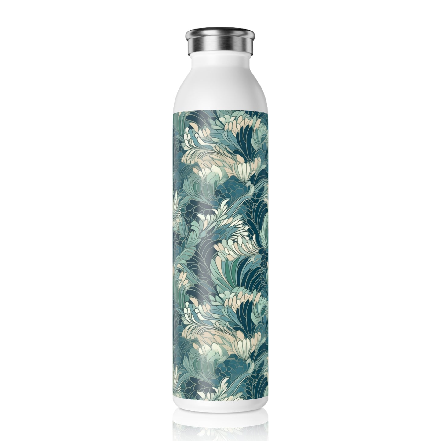 Slim Water Bottle - Gregoria Ustrasana Chinoiserie