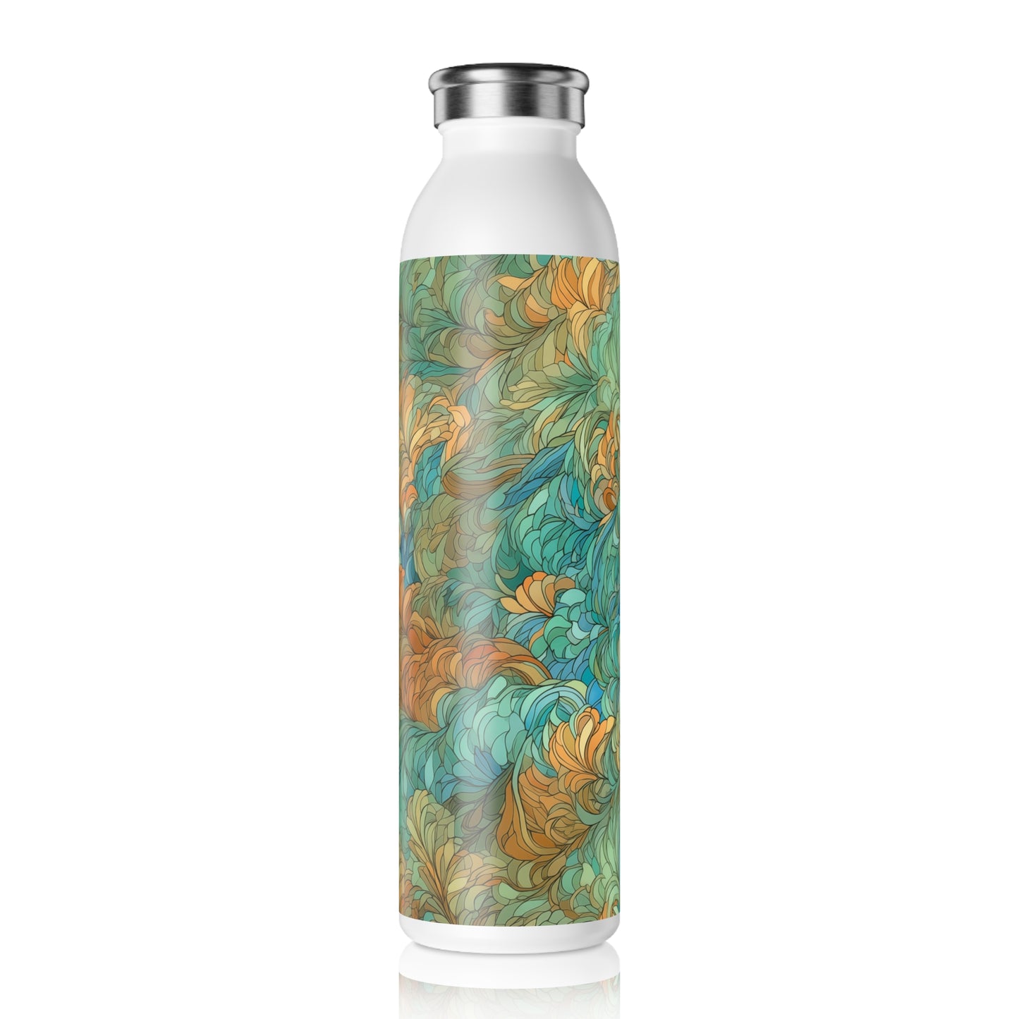 Slim Water Bottle - Lancaster Prague Fish Scale.png