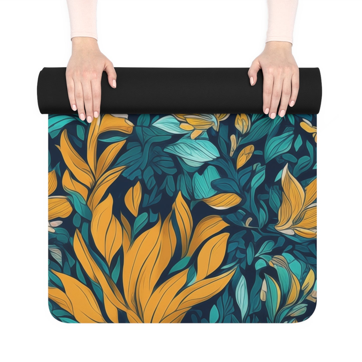 Rubber Yoga Mat- Bogdana Juizde Fora Ditsy Floral