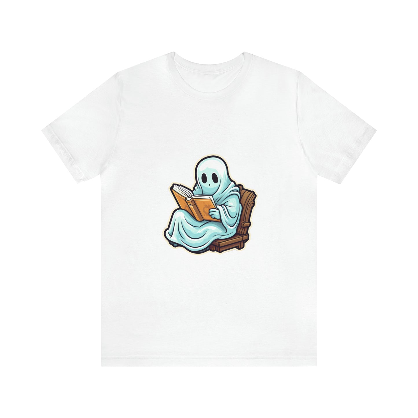 Ghost Reading Books Tee Shirt, Halloween Teacher Gift, Librarian, Ghost, Halloween Tee