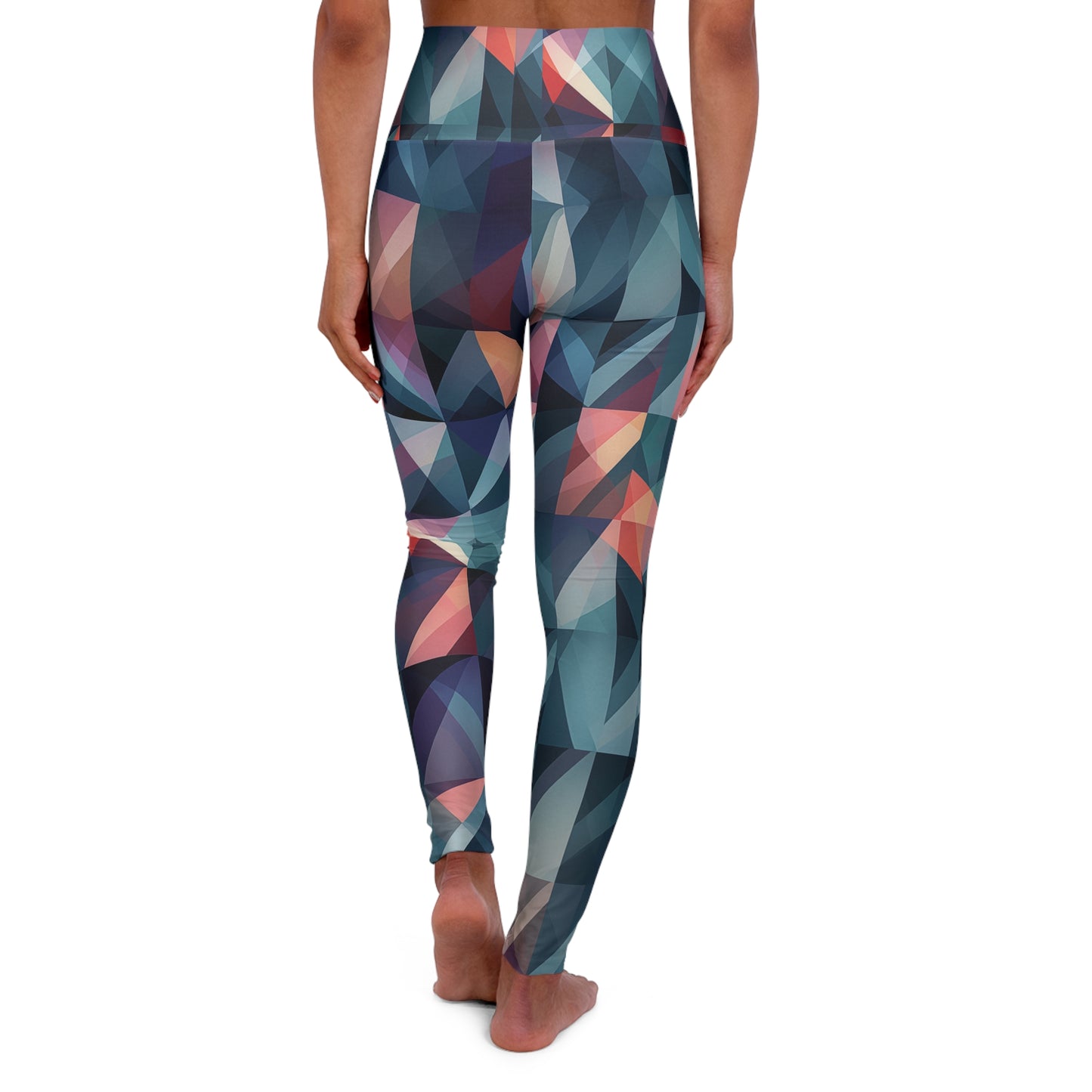 High Waisted Leggings - Neville Meaux Geometric