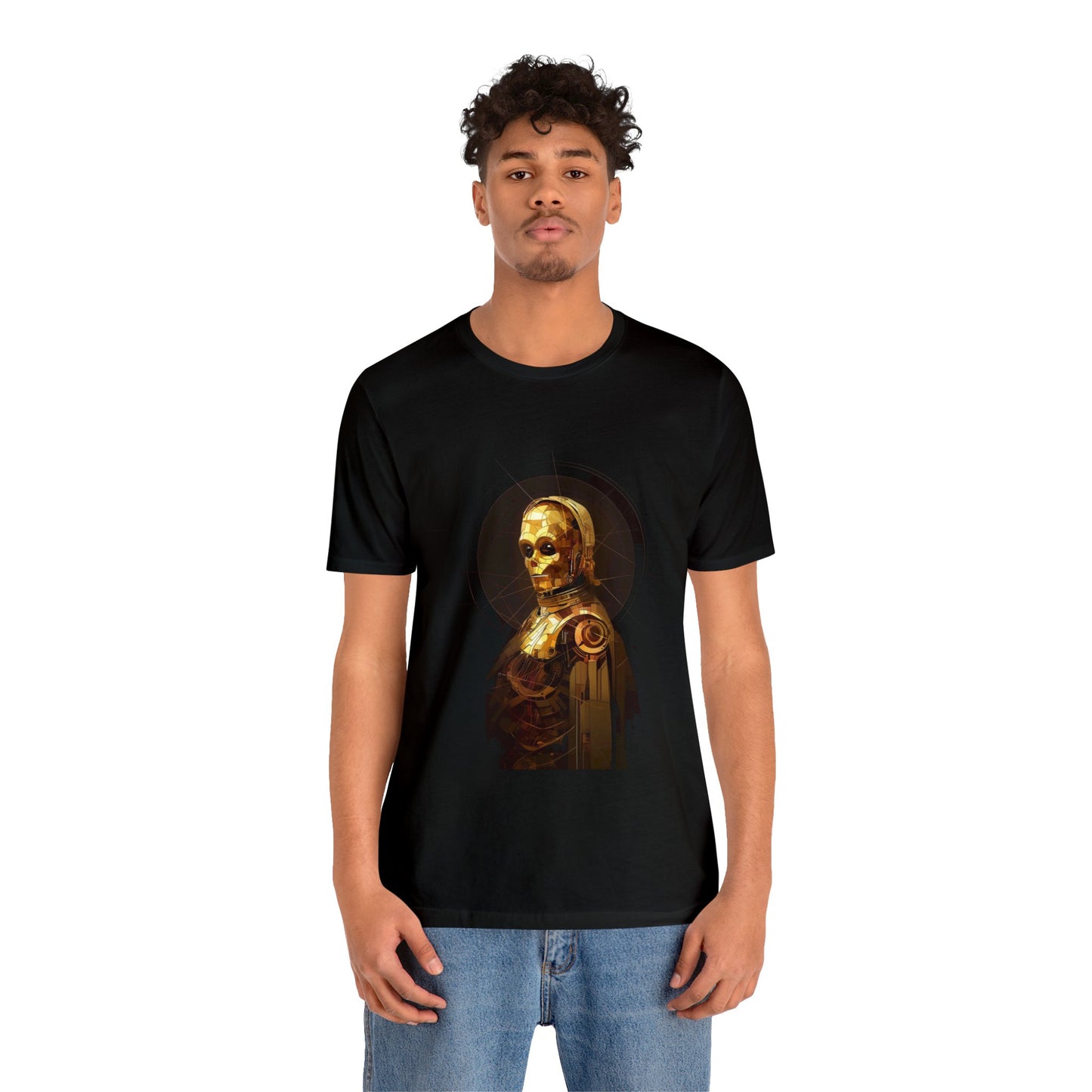 Unisex Jersey Short Sleeve Tee - C3P0 Diagrammatic drawing