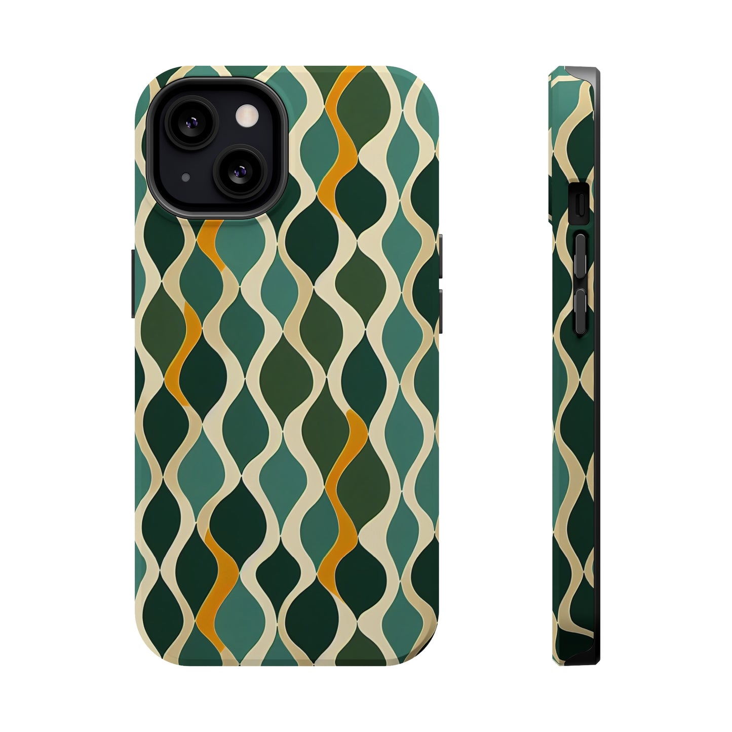 MagSafe Tough iPhone Case - Deco Aqua Ringlets.png