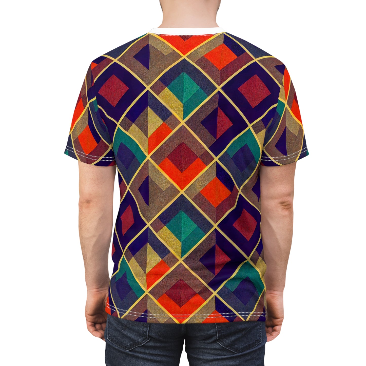 Unisex Tee Shirt - Herringbone Kaleidoscope
