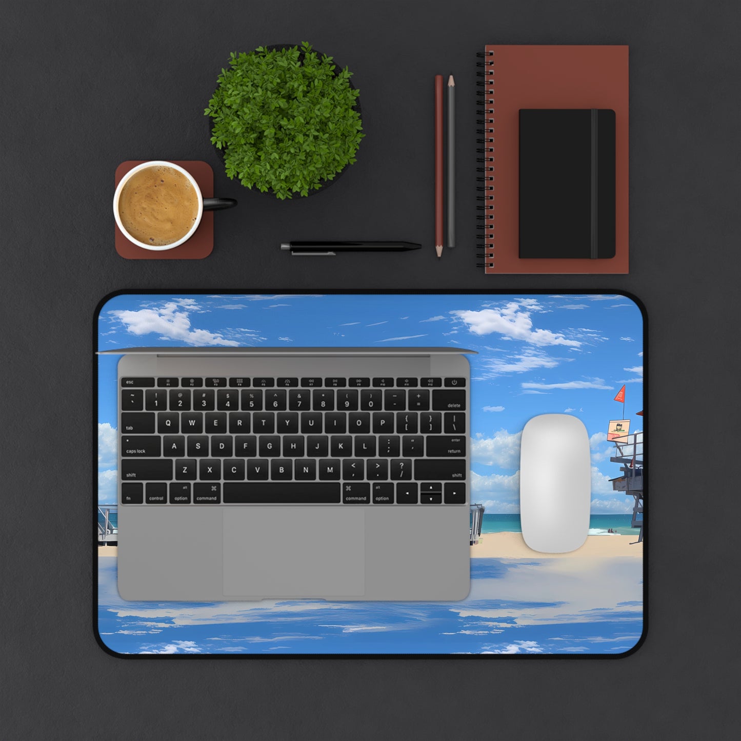 Desk Mat - Love and Santa Monica