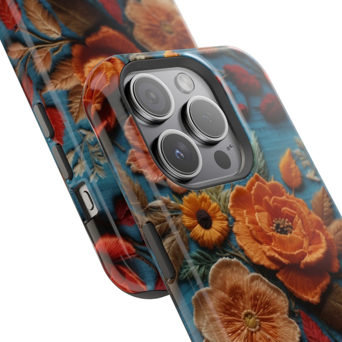 MagSafe Tough iPhone Case - Embroidered Artistry