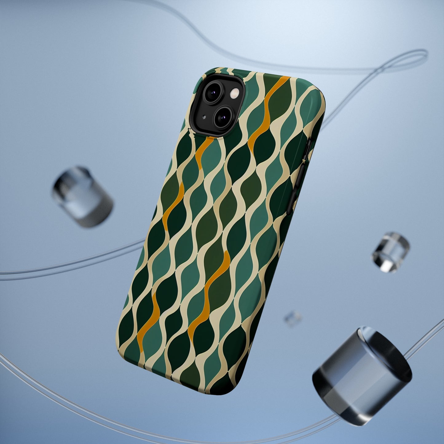 MagSafe Tough iPhone Case - Deco Aqua Ringlets.png