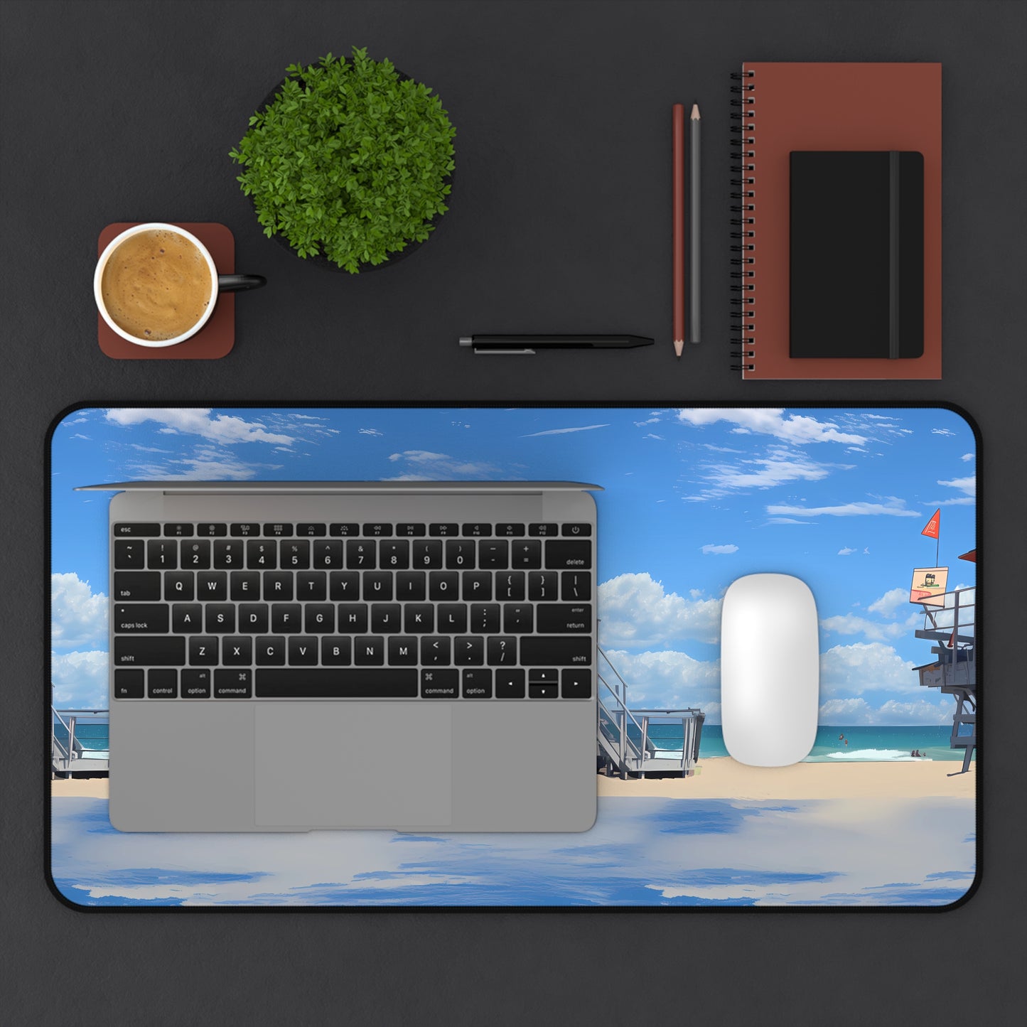Desk Mat - Love and Santa Monica