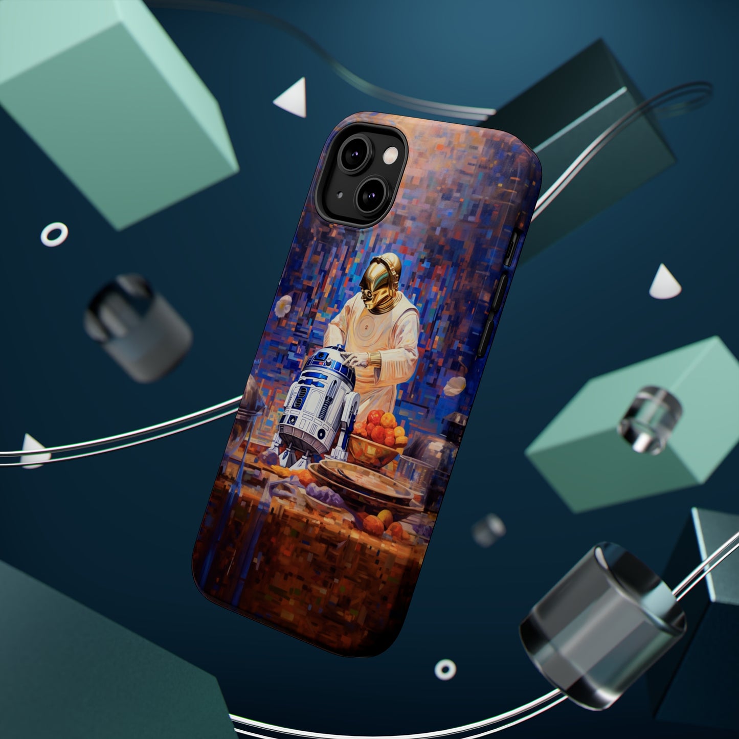 MagSafe Tough iPhone Case - R2D2Baking in the kitchen wearing an apron