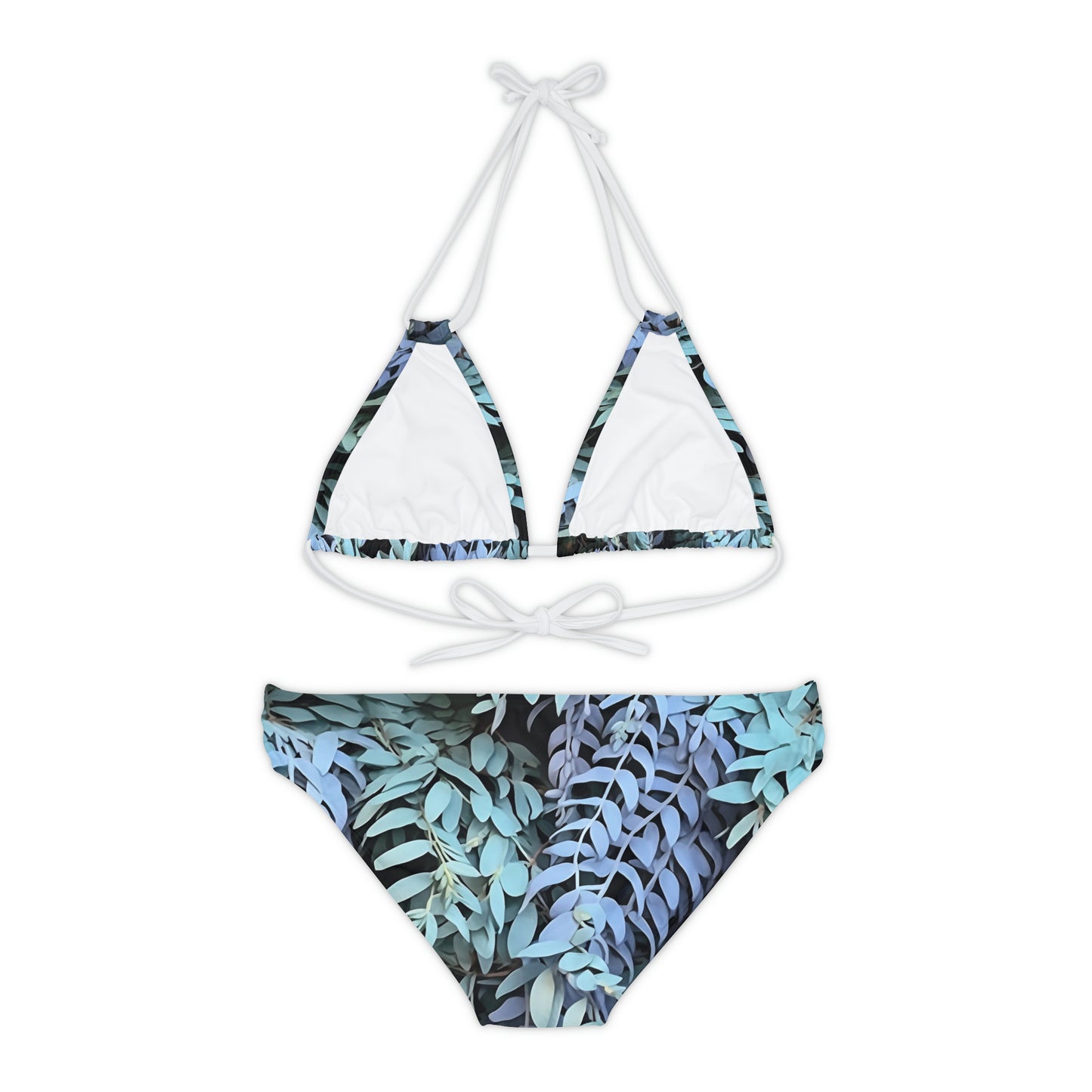 Strappy Bikini Set - Purple Sage, Purple Sage