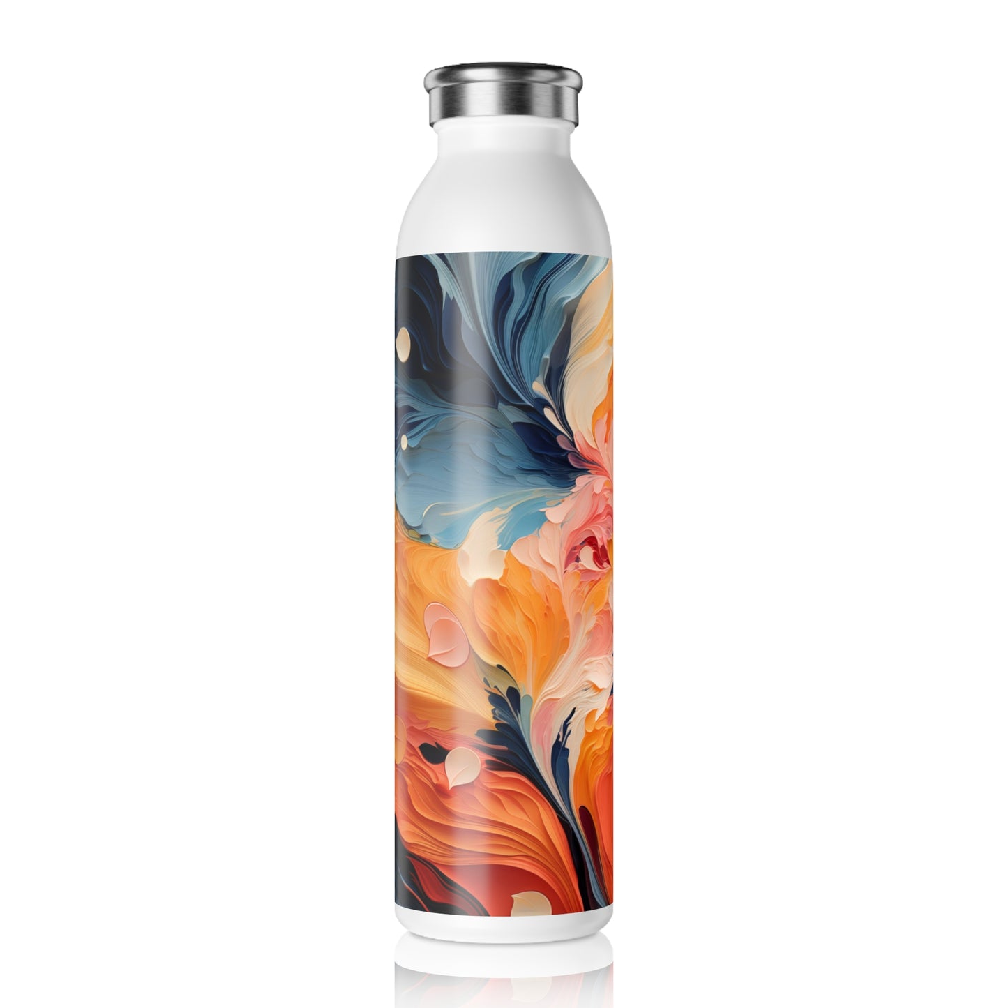 Slim Water Bottle - Bard Kinkaku-ji Watercolor