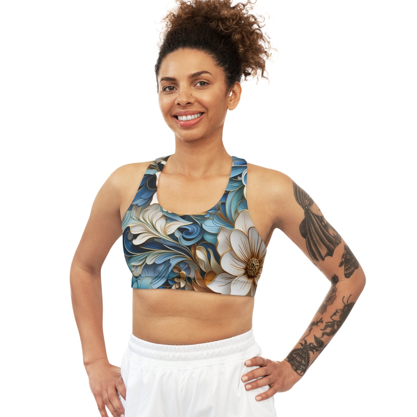 Sports Bra - Mirabel Garudasana Paisley