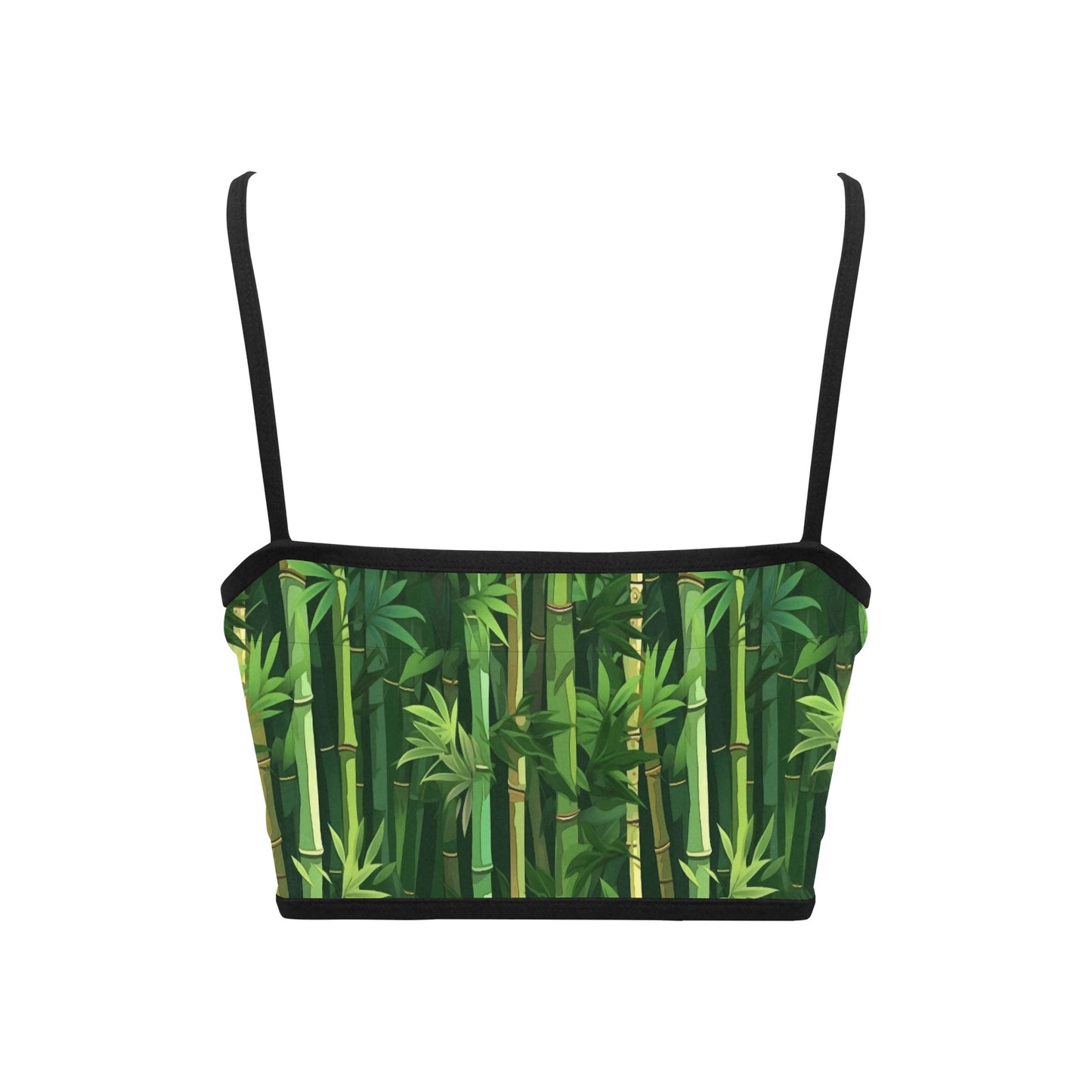 Women's Spaghetti Strap Crop Top - Secret Forest