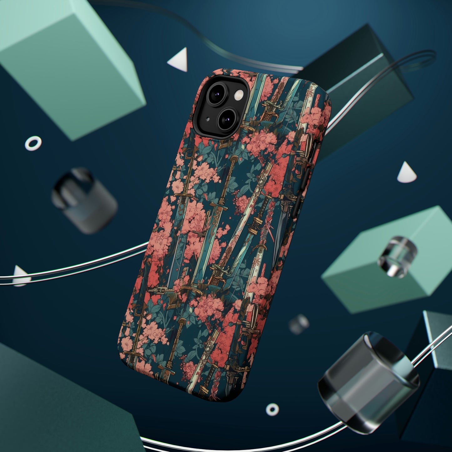 MagSafe Tough Case - Katanas & Cherry Blossoms