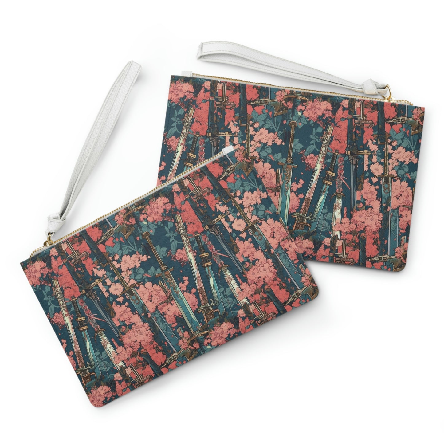 Katanas & Cherry Blossoms - Clutch