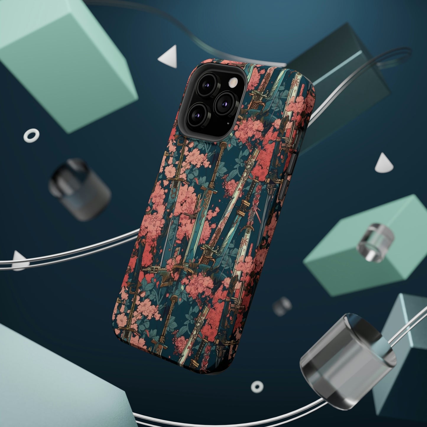 MagSafe Tough Case - Katanas & Cherry Blossoms