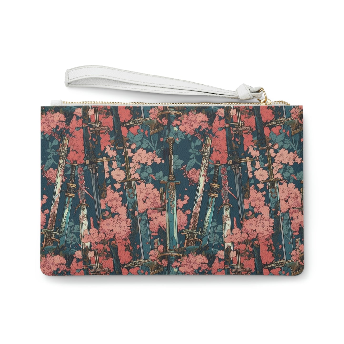 Katanas & Cherry Blossoms - Clutch