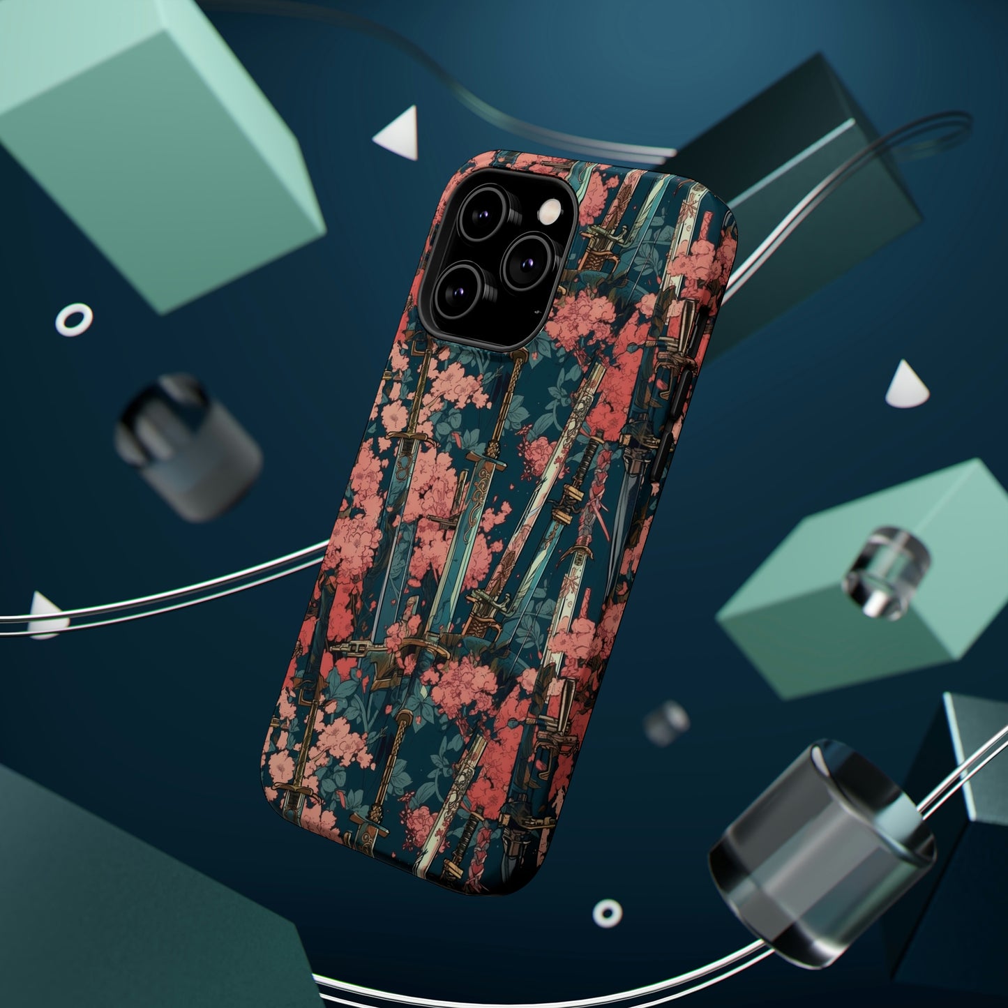 MagSafe Tough Case - Katanas & Cherry Blossoms