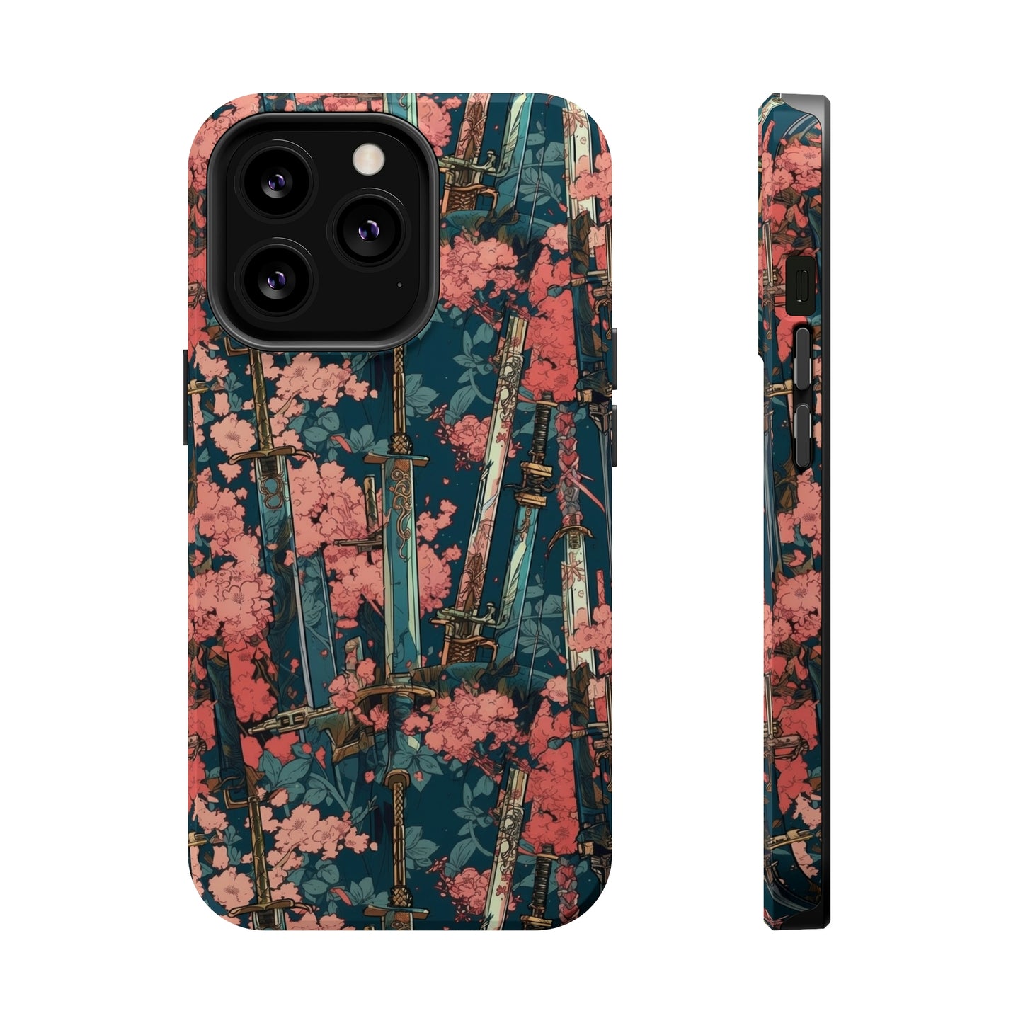 MagSafe Tough Case - Katanas & Cherry Blossoms