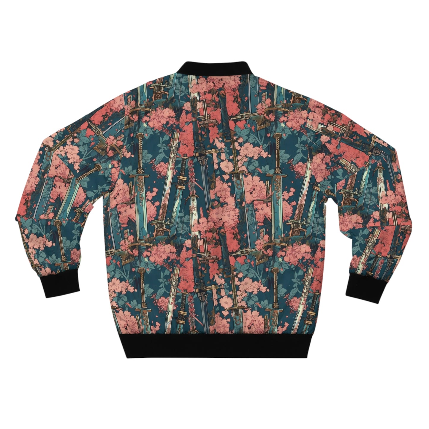 Katanas & Cherry Blossoms - Men's Bomber Jacket