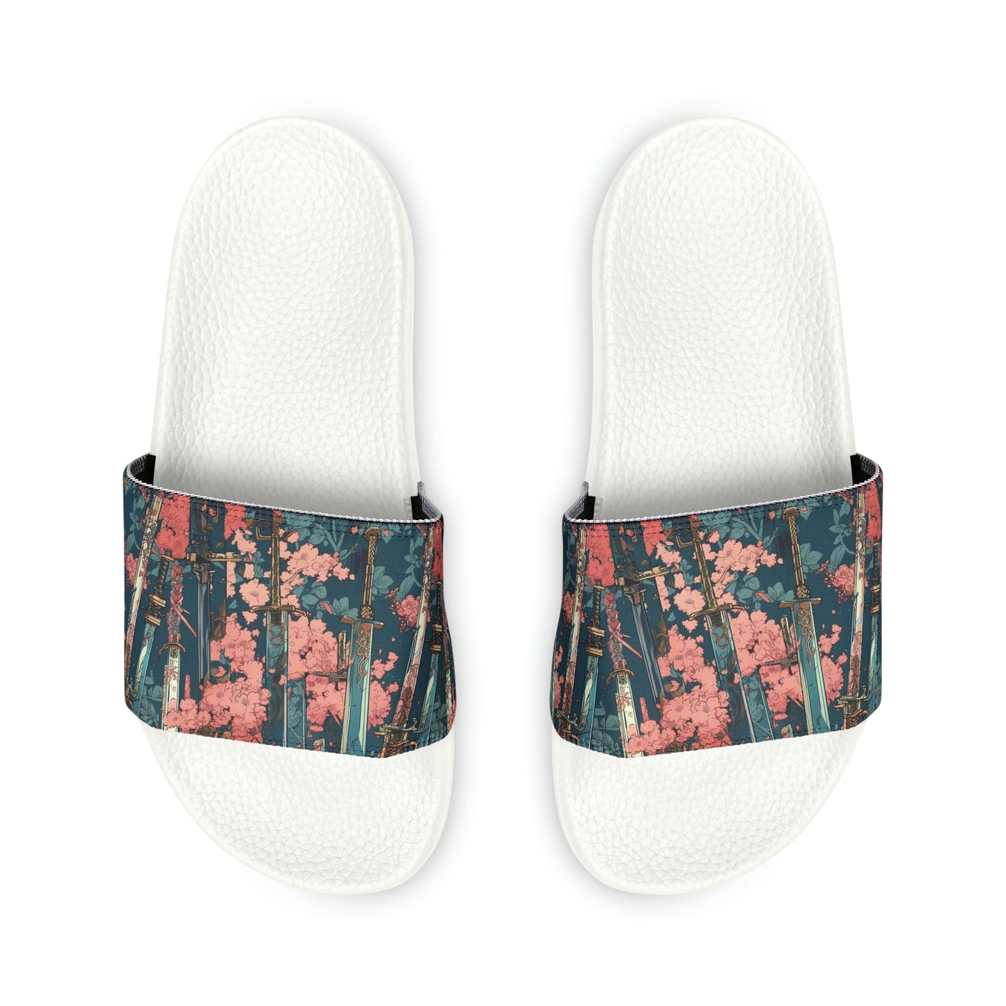 Katanas & Cherry Blossoms - Women's Removable-Strap Sandals