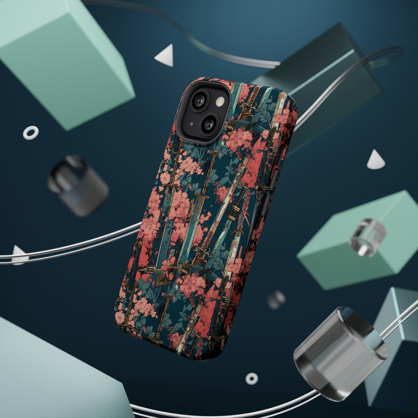 MagSafe Tough Case - Katanas & Cherry Blossoms