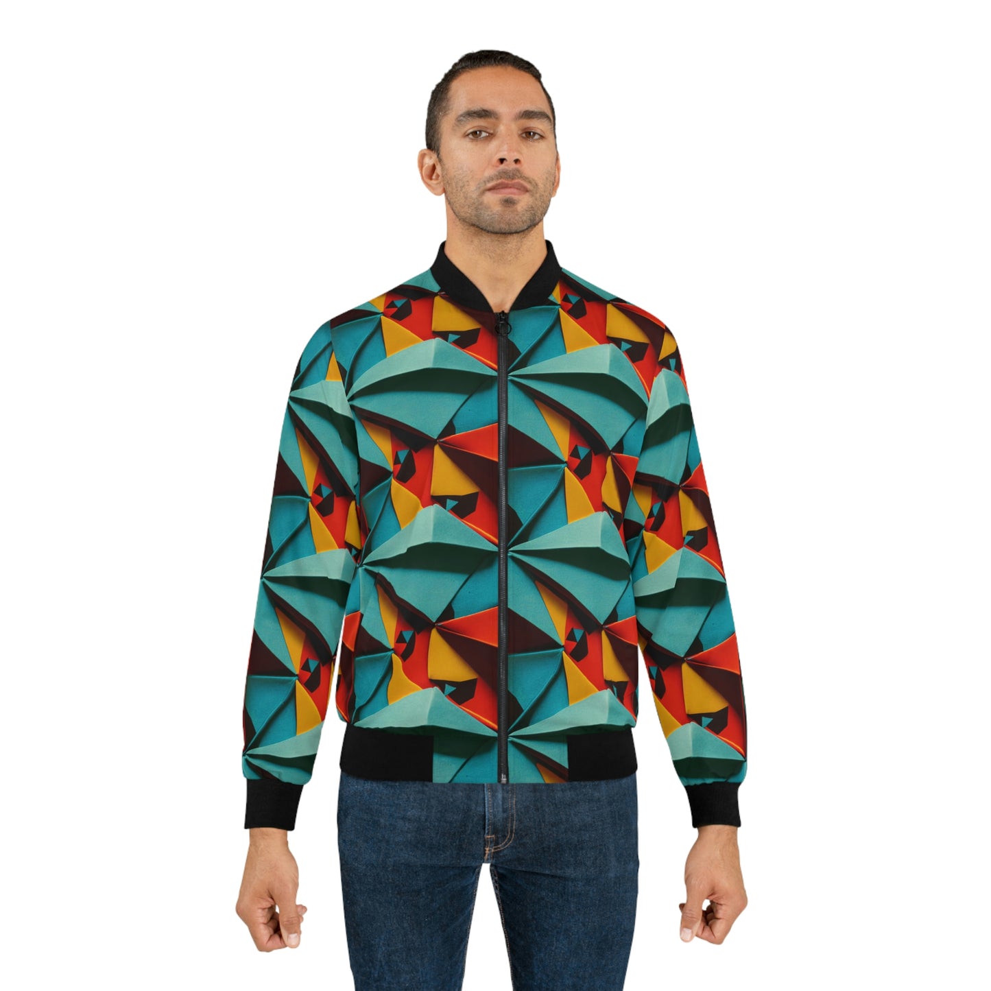Geometric High Contrast - Men's Bomber Jacket