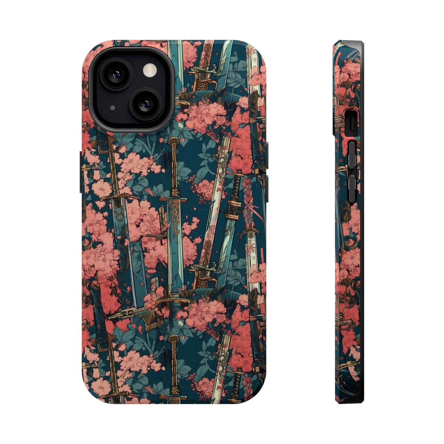MagSafe Tough Case - Katanas & Cherry Blossoms