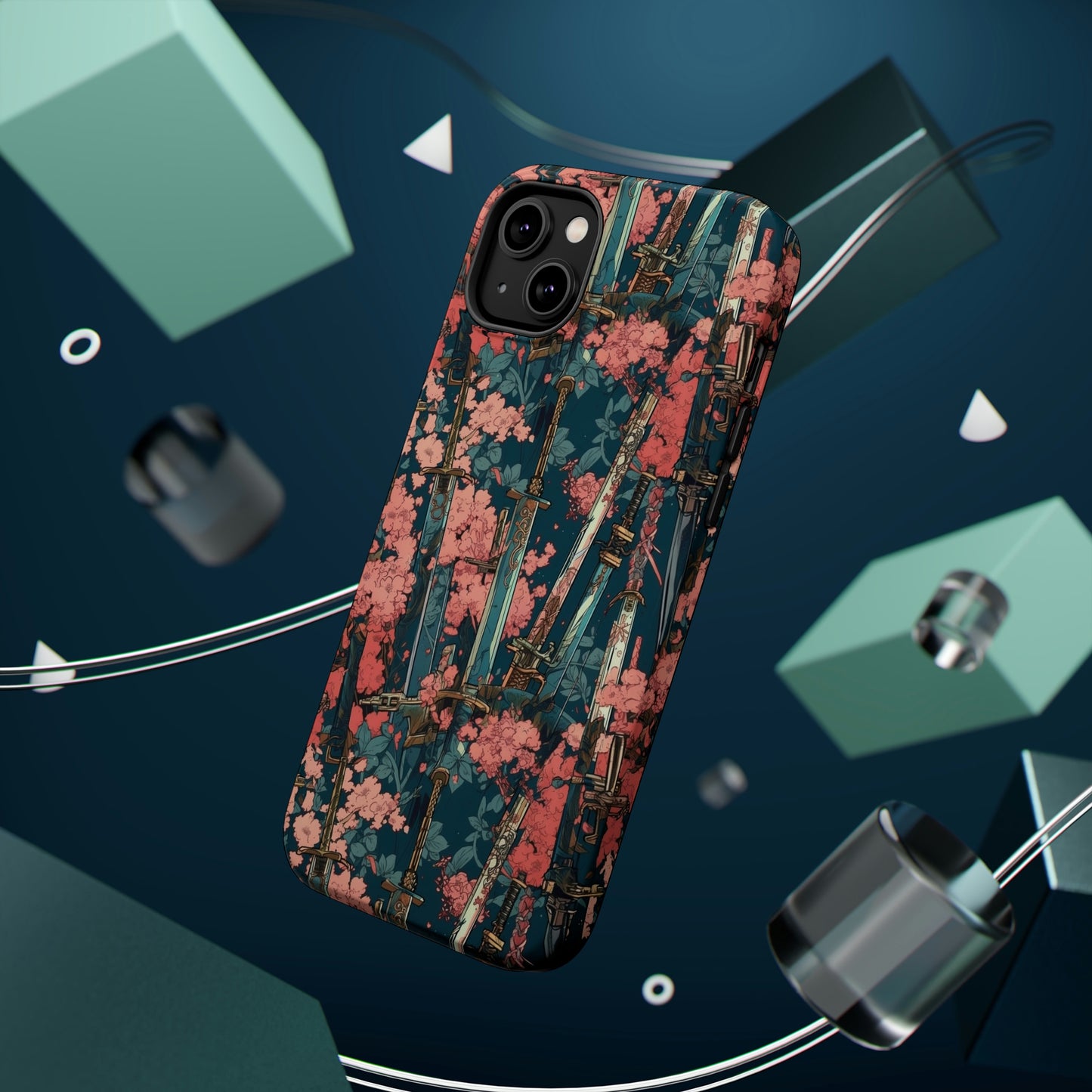 MagSafe Tough Case - Katanas & Cherry Blossoms