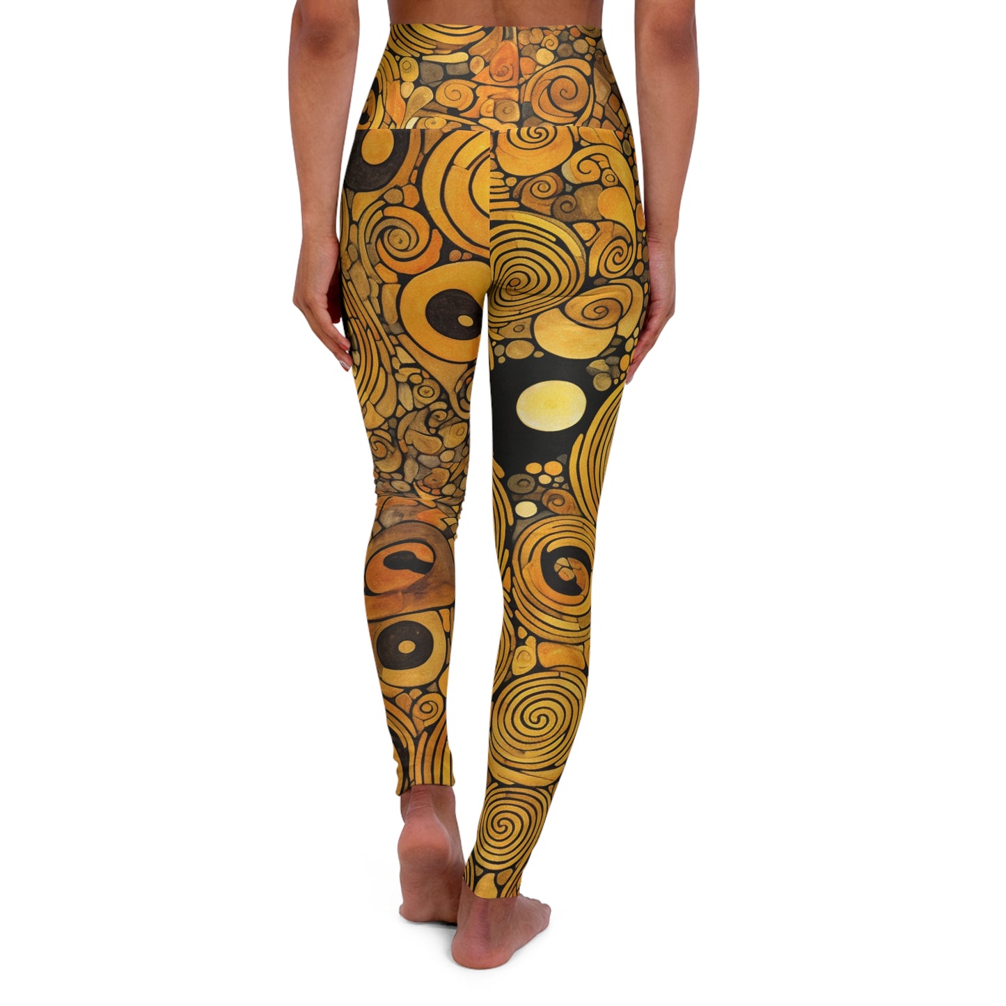 High Waisted Leggings - Art Nouveau.